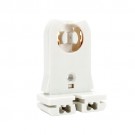 Fluorescent tall profile, medium bi-pin, slide on, non-shunted socket for 20gauge fixtures for T8 LED lamp conversions