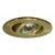 2" Recessed lighting adjustable 35 degree tilt polished brass gimbal ring trim